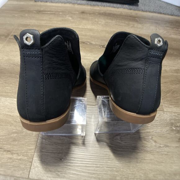 Kodiak Low Rider V Cut Ankle Boots Women Sz 9 Black Leather Slip In - Picture 6 of 10